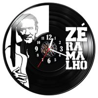 Zegar ścienny z płyty winylowej Zé Ramalho 856.14
