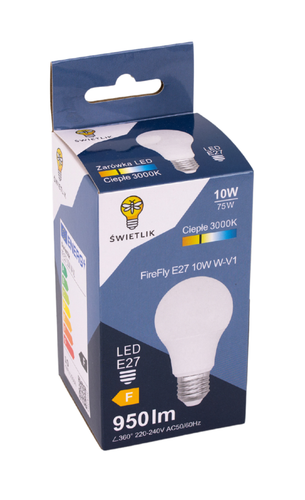 Żarówka LED A60 E27 10W Barwa Biała Ciepła na Arena.pl