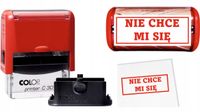 ŚMIESZNA PIECZĄTKA 47x18 COLOP C30 automat TWÓJ WŁASNY NAPIS TEKST