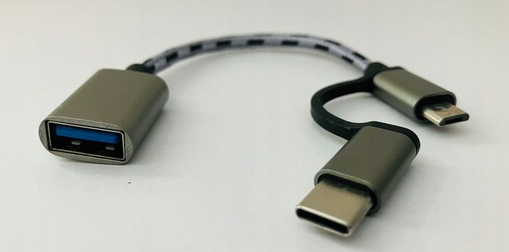 2 w 1 | Adapter | USB - A |--> USB-C |--> Micro - USB | zdjęcie 5