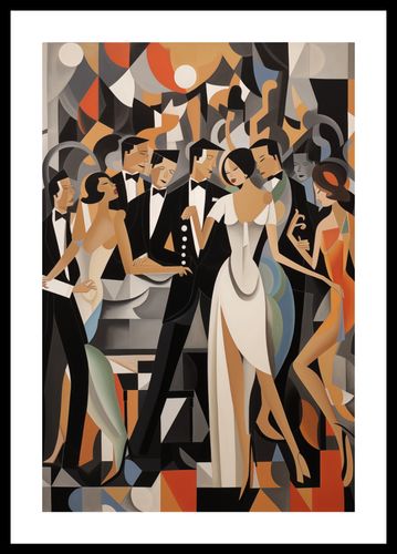 Plakat 30x45cm Bal w Art Deco na Arena.pl