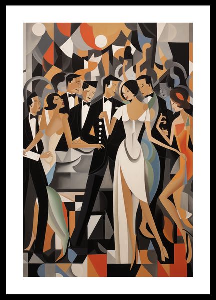 Plakat 30x45cm Bal w Art Deco zdjęcie 3