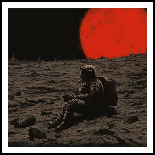Plakat 100x100cm Samotność w Kosmosie zdjęcie 3