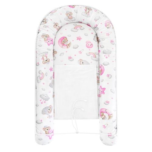 KOKON DLA NIEMOWLĄT BAWEŁNIANY ZESTAW 4 ELEMNTY ŚPIĄCY MIŚ na Arena.pl