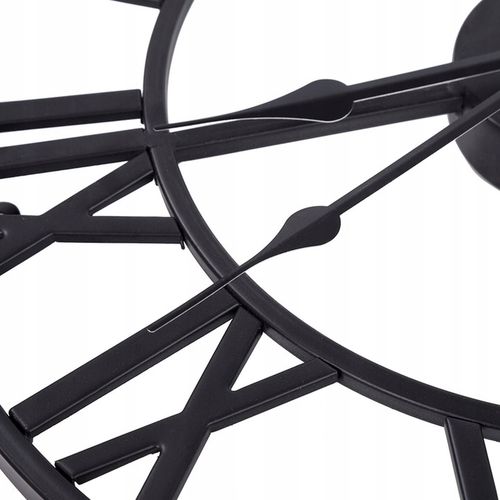 ZEGAR ŚCIENNY RETRO ELEKTRONICZNY CZARNY LOFT RZYMSKI 3D CICHY VINTAGE XXL na Arena.pl