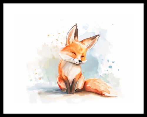 Plakat 40x30cm Zadowolony Lisek na Arena.pl