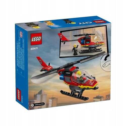 LEGO CITY 5+ STRAŻACKI HELIKOPTER RATUNKOWY 60411 na Arena.pl