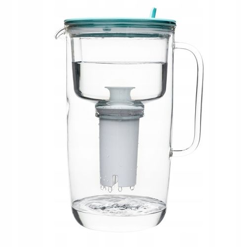 Dzbanek Filtrujący Szklany Aqualogis Sonata Niebieski + 12 wkładów na Arena.pl