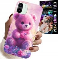 ETUI DO XIAOMI REDMI A2 - SŁODKI MIŚ NA RÓŻOWYM TLE, CASE + FOLIA