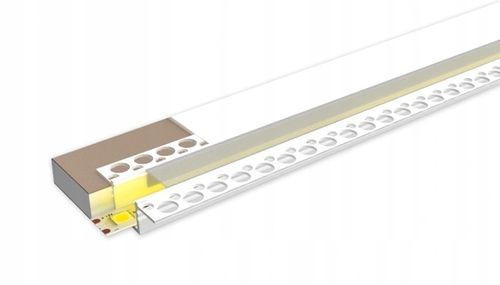 Zestaw PROFIL LED ALUMINIOWY do PŁYT karton-gips GK GIPSOWYCH + klosz na Arena.pl