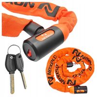 ZAPIĘCIE ROWEROWE ZAMKNIĘCIE DO ROWERU BLOKADA NA ROWER ŁAŃCUCH NA KLUCZ