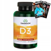 SWANSON WITAMINA D3 2000IU NA KOŚCI I STAWY I MIĘŚNIE ODPORNOŚĆ 250 kaps