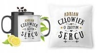 Dla Adriana Zestaw Kubek Magiczny + Poduszka Z Nadrukiem Ze Zdjęciem
