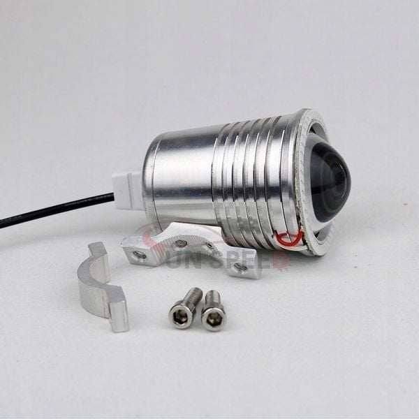 HALOGEN MOTOCYKLOWY U4 LED+RING+WŁĄCZNIK czarny zdjęcie 9