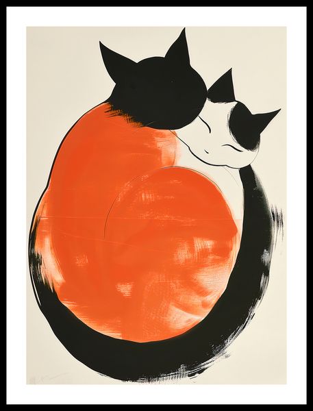 Plakat 40x55cm Yin i Yang Kotów zdjęcie 3
