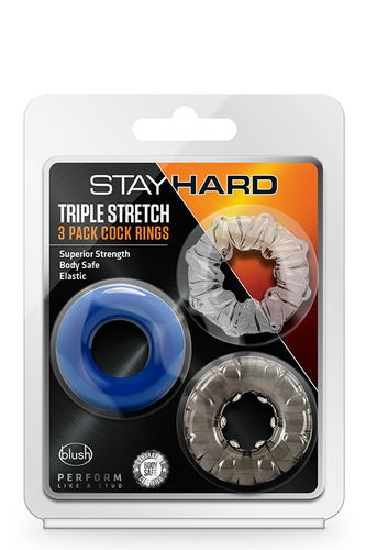 stay hard triple stretch 3pack cockrings na Arena.pl