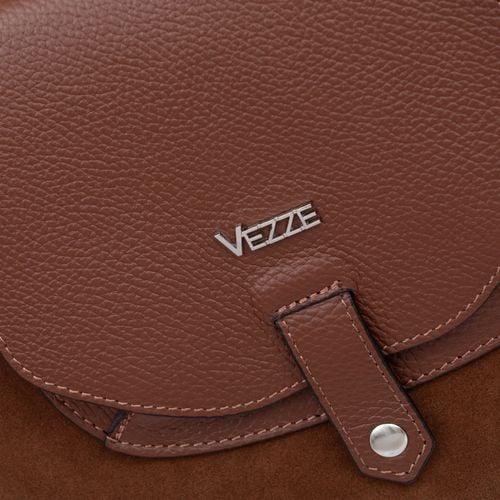 VEZZE torebka skórzana zamszowa klasyczna z długimi rączkami V703 c.bordowa na Arena.pl