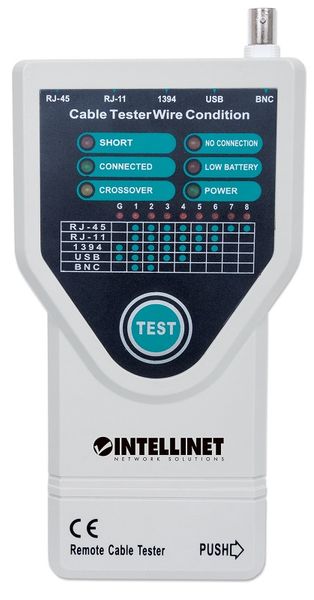 INTELLINET TESTER OKABLOWANIA 5-W-1 RJ11/RJ45/USB/1394/BNC 780094 zdjęcie 2