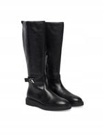 Calvin Klein Kozaki Knee Boot W/ Metal Logo HW0HW02665 Czarny r.37