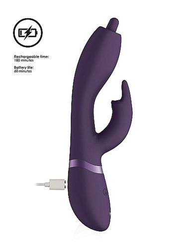 Wibrator Nilo - Pinpoint Rotating G-spot Rabbit - Purple na Arena.pl