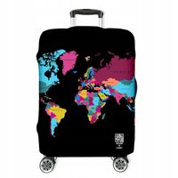 Pokrowiec na Walizkę Ochronny Etui Rozmiar L Nadruk Fullprint W3 Mapa