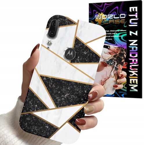 ETUI CASE DO MOTOROLA E6 PLUS - MARMUREK GEOMETRIA WZORY DLA KOBIET na Arena.pl
