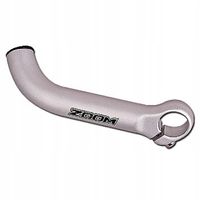 Chwyty ROGI kierownicy aluminiowe MT-30A ZOOM 116,5 mm SREBRNE