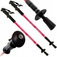 Kijki Nordic Walking Kije Trekkingowe 2 szt Antishock Nakładki i Talerzyki