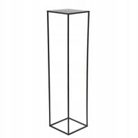KWIETNIK NA KWIATY STOJAK METALOWY STOJACY LOFT CZARNY 100CM PÓŁKA KWIATKI