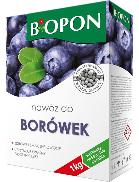 Nawóz BIopon do borówek karton 1kg zdjęcie 2