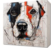 Obraz 40x40cm Przyrysowany Psiak