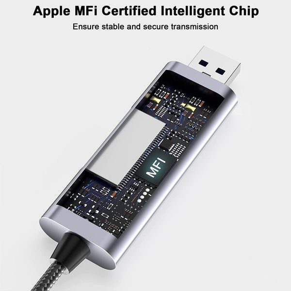 Czytnik kart SD iPhone iPad Adapter Apple MFi 2TB zdjęcie 2