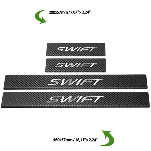 Listwa progowa SUZUKI SWIFT MK4 Stal nierdzewna 304 carbon 4szt na Arena.pl