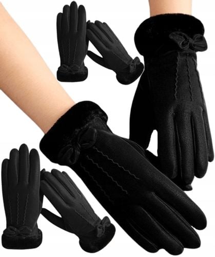 Rękawiczki Ciepłe Dotykowe Zimowe Ocieplane Misiu na Arena.pl