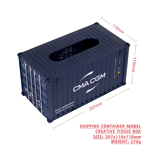 Pudełko na serwetki kontener RESTEQ CMA CGM, model do dekoracji na Arena.pl