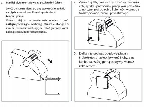 Rekuperator ścienny Prodmax Air Saver Basic VT-100 100 mm | wentylacja na Arena.pl