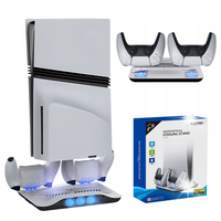 Podstawka chłodząca stacja ładująca do PS5/ Slim /Pro LED szybkie ładowanie