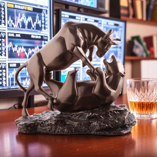 Walka Rynkowa — rzeźba brąz Walka Hossy z Bessą BULL-01 na Arena.pl