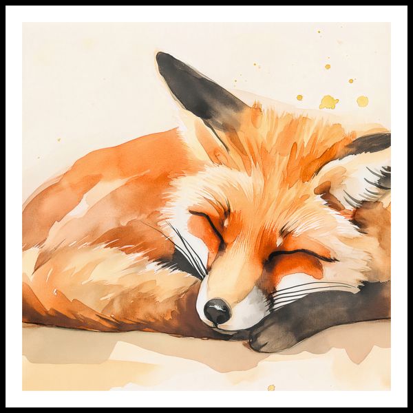 Plakat 100x100cm Akwarelowa Sielanka zdjęcie 3