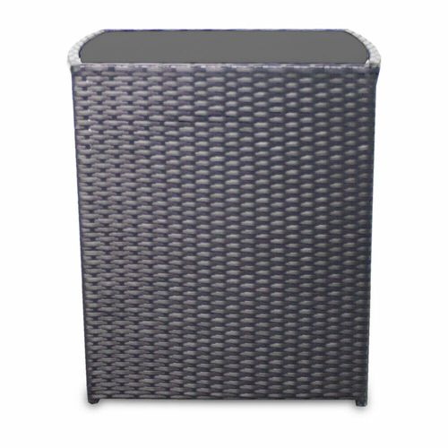 MEBLE OGRODOWE Z TECHNORATTANU STOLIK 2 CHOWANE FOTELE CZARNE 17385 na Arena.pl