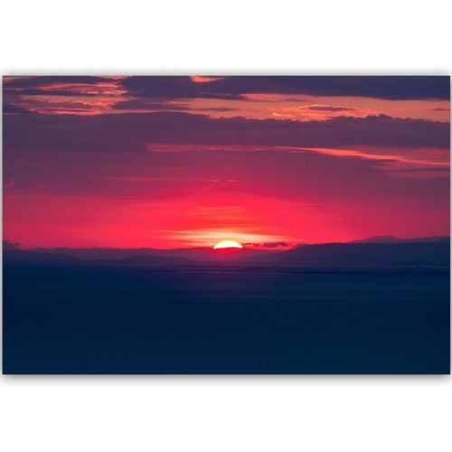 Deco Panel, Czerwony zachód słońca 90x60 na Arena.pl