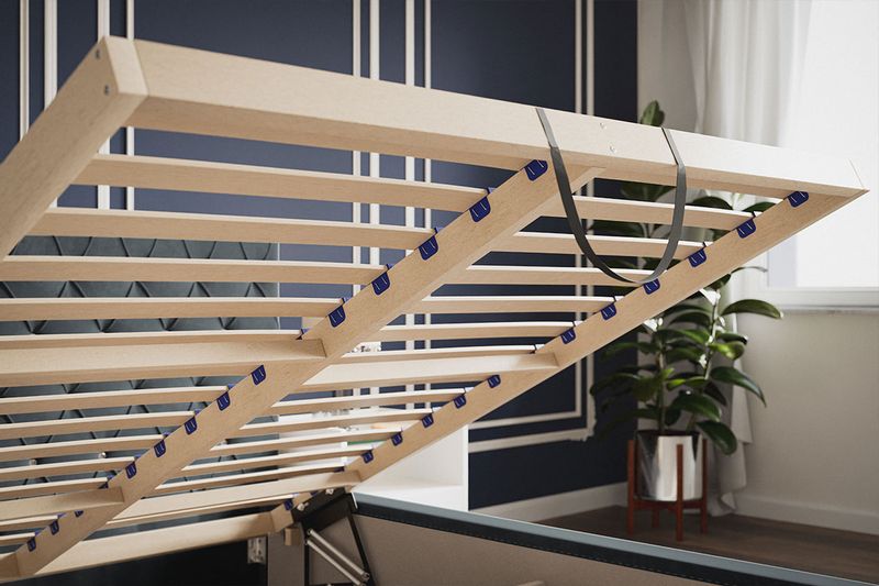 Łóżko LUX4 160x200 ze stelażem i pojemnikiem kryształki zdjęcie 8