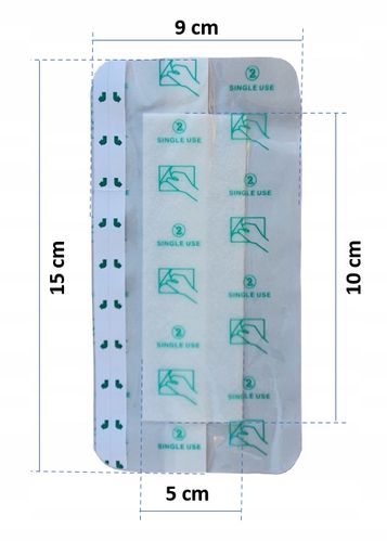 OPATRUNEK NA RANY JAŁOWY HYPOALERGICZNY Z WKŁADEM CHŁONNYM 15X9cm 25szt na Arena.pl