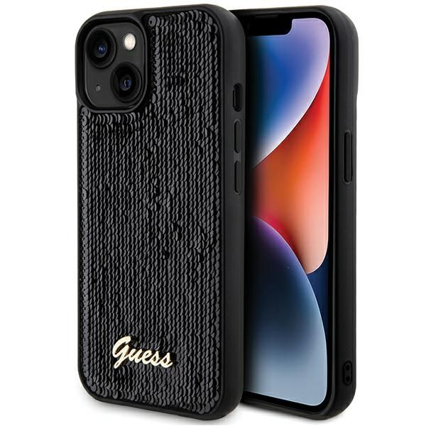 Etui Guess do iPhone 15, iPhone 14, iPhone 13, Czarny zdjęcie 1