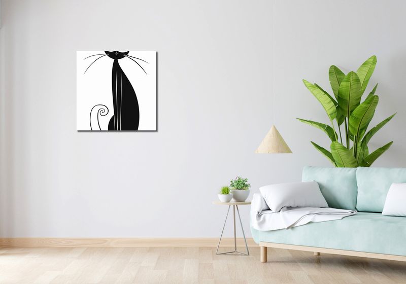 Obraz 60x60cm Czerń Kocicy zdjęcie 2