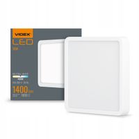2 x Oprawa oświetleniowa sufitowa natynkowa Videx 18 W LED 19,2 cm czarna