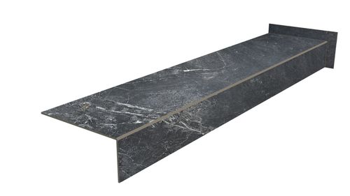 Stopnica schodowa gres grafit antracyt - bez nacięć antypoślizgowych 160x30 na Arena.pl