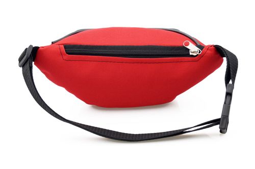 NERKA saszetka biodrówka damska polska matowa N083 czerwona na Arena.pl