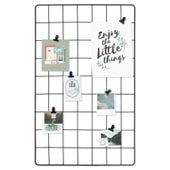 Kratka Metalowa Tablica Ścienna na Zdjęcia Notatki Zapiski Czarna Klamerki