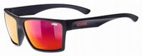 Okulary Uvex lgl 29 czarno-czerwone